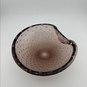 Elegant light purple Glass Art Bowl